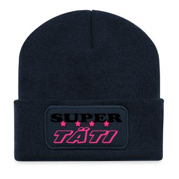 Super tati - Recycelte Patch Beanie - French Navy - Vorne