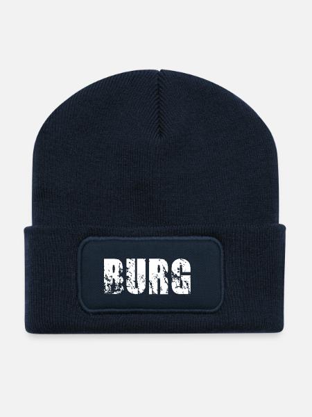 Burg - Recycelte Patch Beanie - French Navy