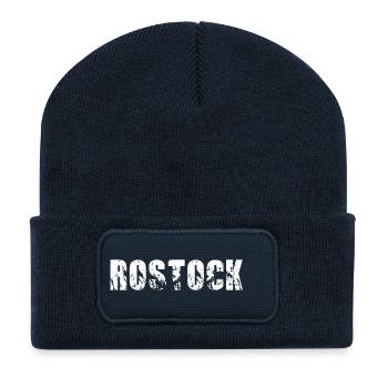 Rostock - Recycelte Patch Beanie - French Navy - Vorne