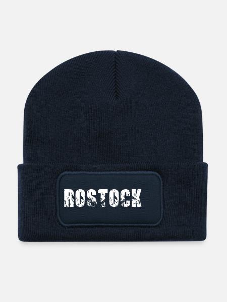 Rostock - Recycelte Patch Beanie - French Navy