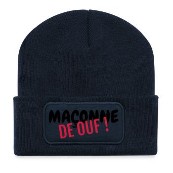 Bricklayer Mason Maurer Maçon Maçonnerie Bricolage - Recycled Patch Beanie - french navy - Front