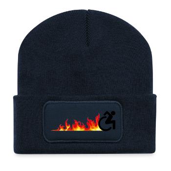 Fast wheelchair user. Fast wheelchair user * - Recycled Patch Beanie - french navy - Front