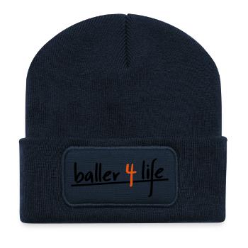 Basket-ball Basketball Basket - Beanie recyclé à patch - bleu marine - Devant
