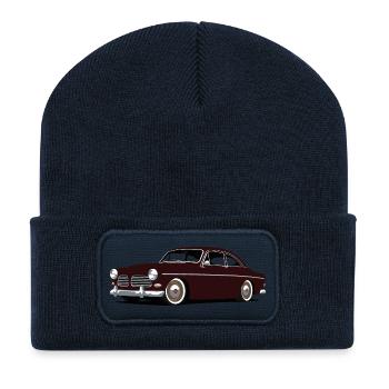 serie 120 simple custom - Beanie recyclé à patch - bleu marine - Devant