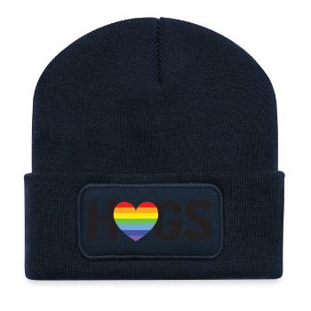 Câlins LGBT - Beanie recyclé à patch - bleu marine - Devant