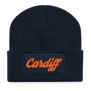 Cardiff Wales - Recycled Patch Beanie - french navy - Front