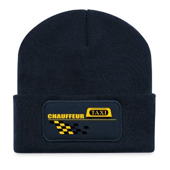 Taxi driver - Recycled Patch Beanie - french navy - Front