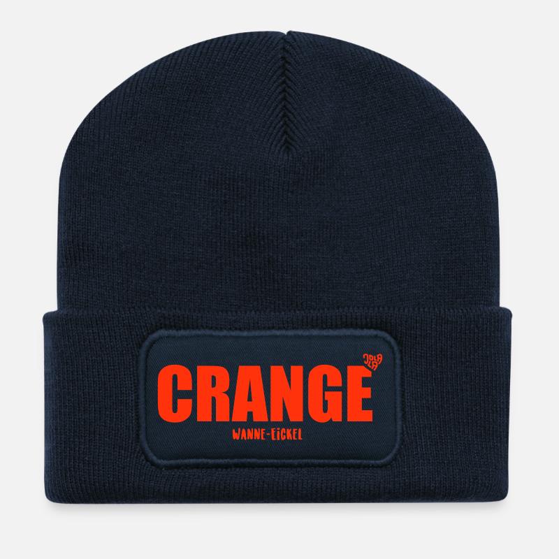 crange - Recycelte Patch Beanie - French Navy