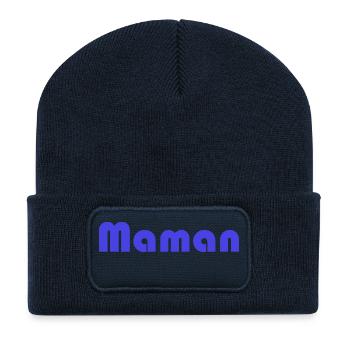 MOM. MOTHER's DAY. HAPPY MOTHER'S BIRTHDAY - Recycled Patch Beanie - french navy - Front