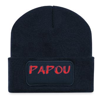 BONNE FÊTE PAPA. PAPA. FÊTE DES PÈRES. PÈRE - Beanie recyclé à patch - bleu marine - Devant