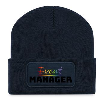 Tshirt fuer CSD LGBT Event Manager - Recycelte Patch Beanie - French Navy - Vorne