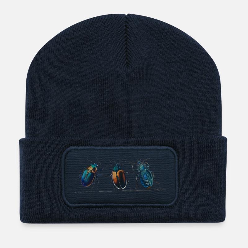 3Käfer - Recycelte Patch Beanie - French Navy