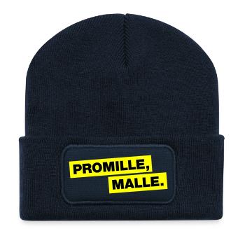 Promille, Malle - Recycelte Patch Beanie - French Navy - Vorne