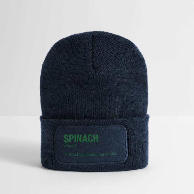 ÉPINARD Beanie recyclé à patch