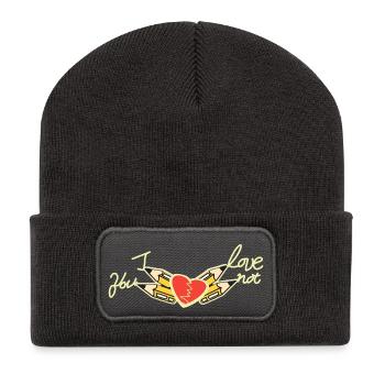 I don't love you - Recycled Patch Beanie - dark grey - Front