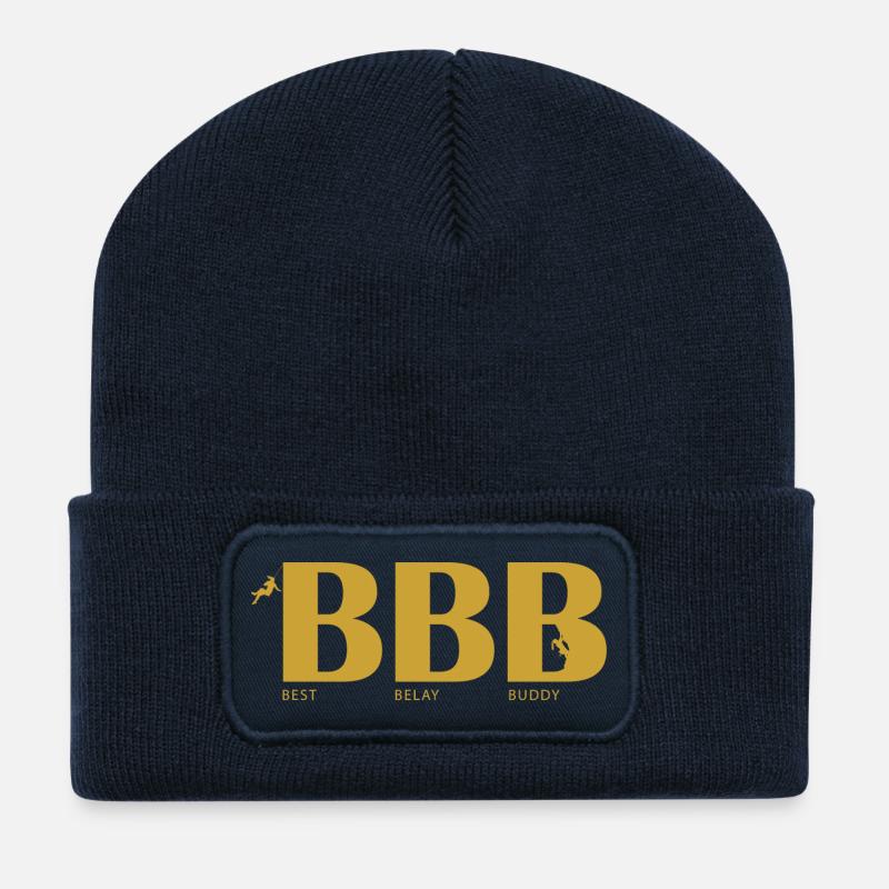 Best Belay Buddy - Recycelte Patch Beanie - French Navy