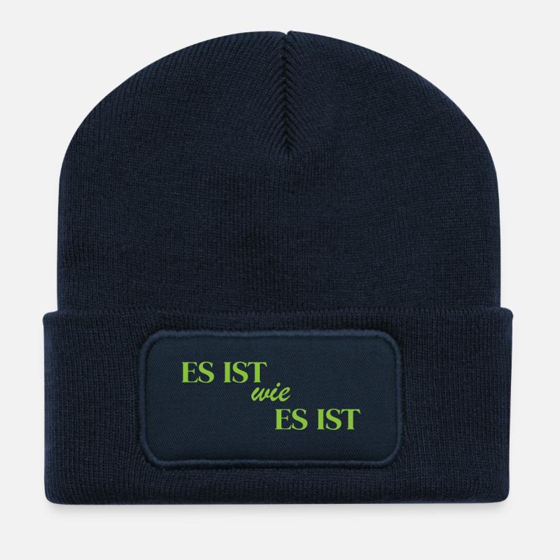It is what it is - Recycled Patch Beanie - french navy
