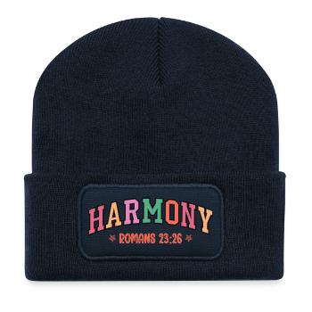 Harmony in Color Rome 23:26 - Recycled Patch Beanie - french navy - Front