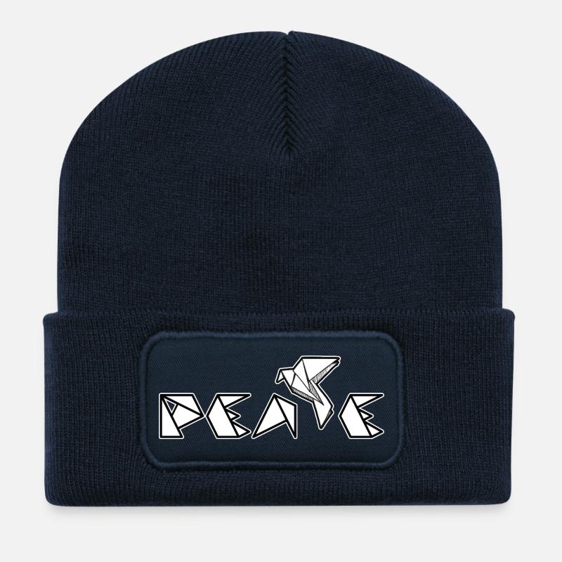 Peace - Recycled Patch Beanie - french navy
