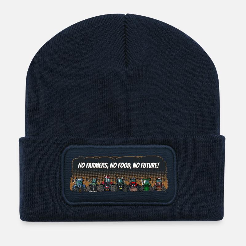 boeren_tshirt_new_landscape_EN - Recycelte Patch Beanie - French Navy