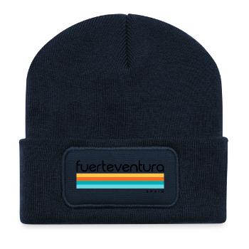 Fuerteventura - Espagne - Espagne - Espagne - Îles Canaries - Beanie recyclé à patch - bleu marine - Devant
