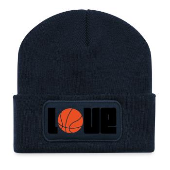 Basket Ball / Basketball / Basktet-Ball / Sport - Beanie recyclé à patch - bleu marine - Devant