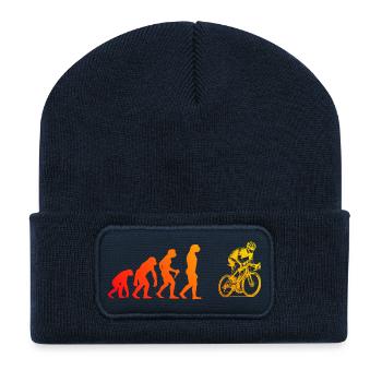 J'adore les vélos de route, super design pour les vélos de course ! - Beanie recyclé à patch - bleu marine - Devant