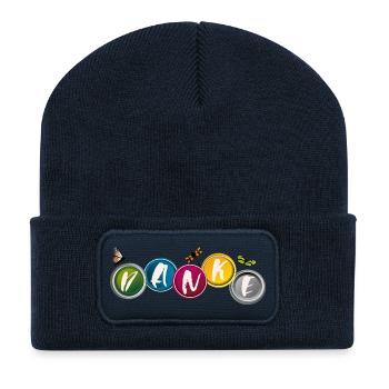 Thank you - Recycled Patch Beanie - french navy - Front