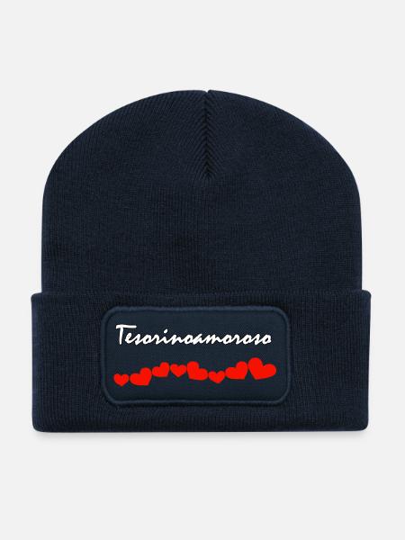 LOVE TEMPER - Recycled Patch Beanie - french navy