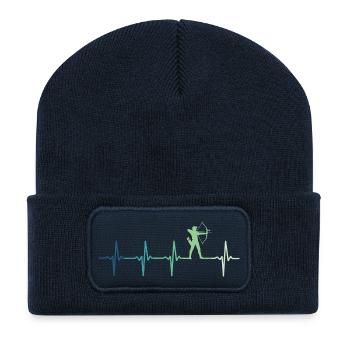 Archery Archery Heartbeat - Recycled Patch Beanie - french navy - Front