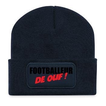 Footballeur de Ouf : Affichez Votre Talent Brut - Beanie recyclé à patch - bleu marine - Devant