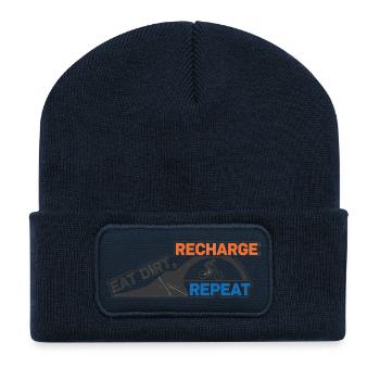 Eat Dirt Recharge Repeat EMTB - Recycled Patch Beanie - french navy - Front