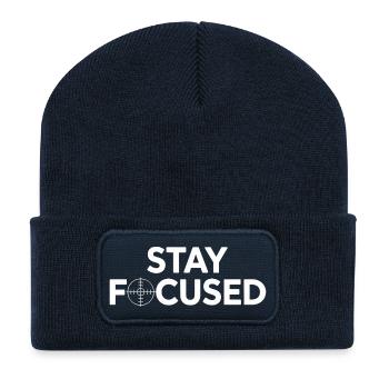 Stay Focused: Target Style - Recycled Patch Beanie - french navy - Front