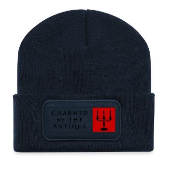 Charmed By The Antique Gothic Candelabra – Red Min - Recycled Patch Beanie - french navy - Front