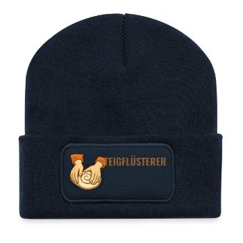 Teigflüsterer. – Sourdough community, baker Motiv. - Recycelte Patch Beanie - French Navy - Vorne