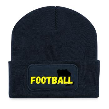 Football  - Recycelte Patch Beanie - French Navy - Vorne