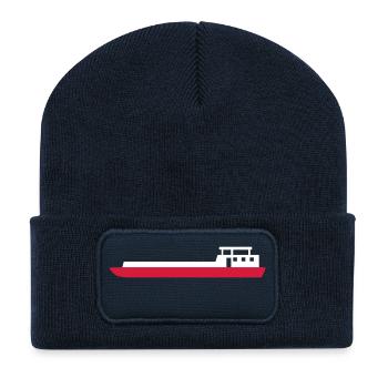 Frachter, 2fb - Recycelte Patch Beanie - French Navy - Vorne