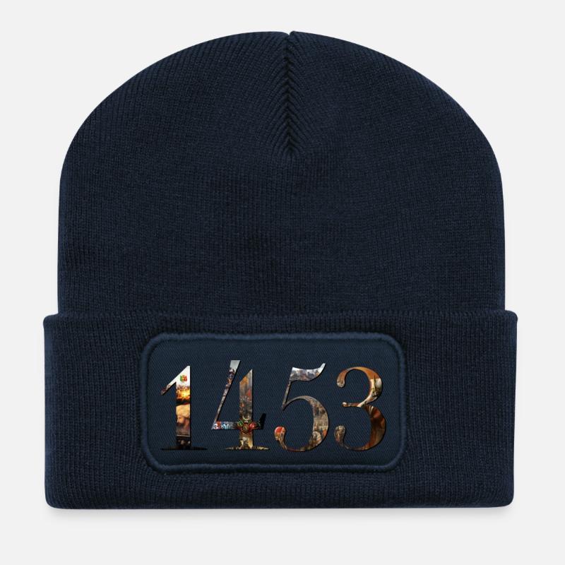 Istanbul - Recycelte Patch Beanie - French Navy
