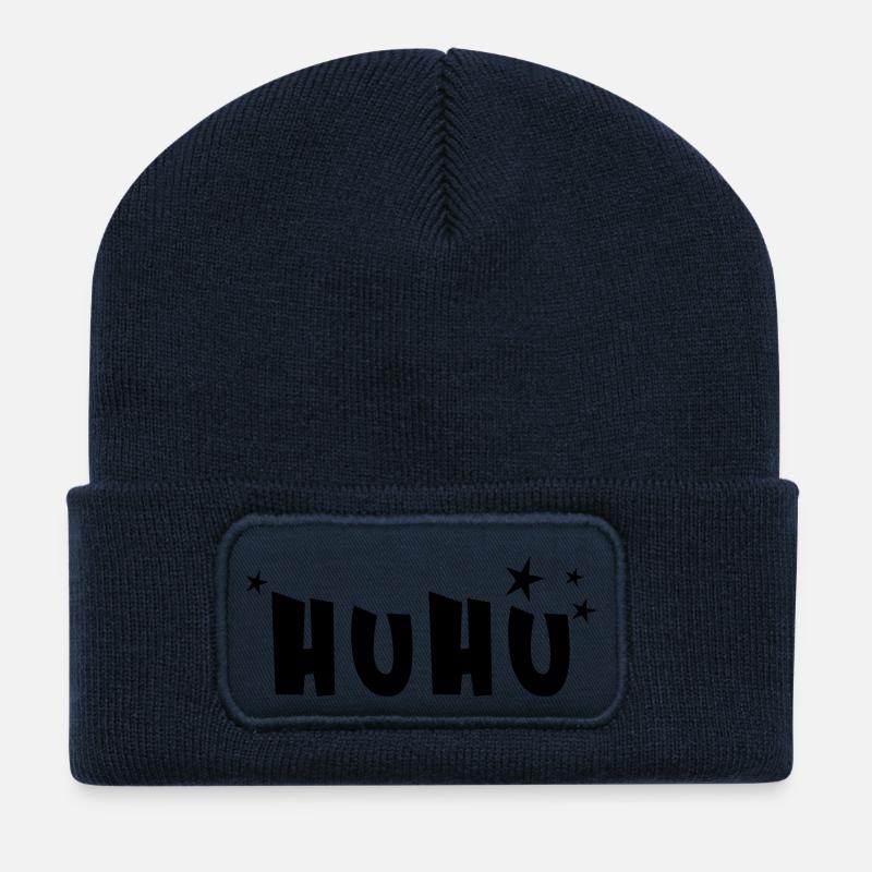 huhu - Recycelte Patch Beanie - French Navy