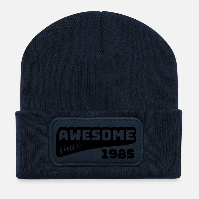 Awesome since 1985 / Birthday-Shirt - Recycelte Patch Beanie - French Navy