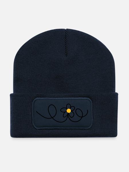 Blume - Recycelte Patch Beanie - French Navy
