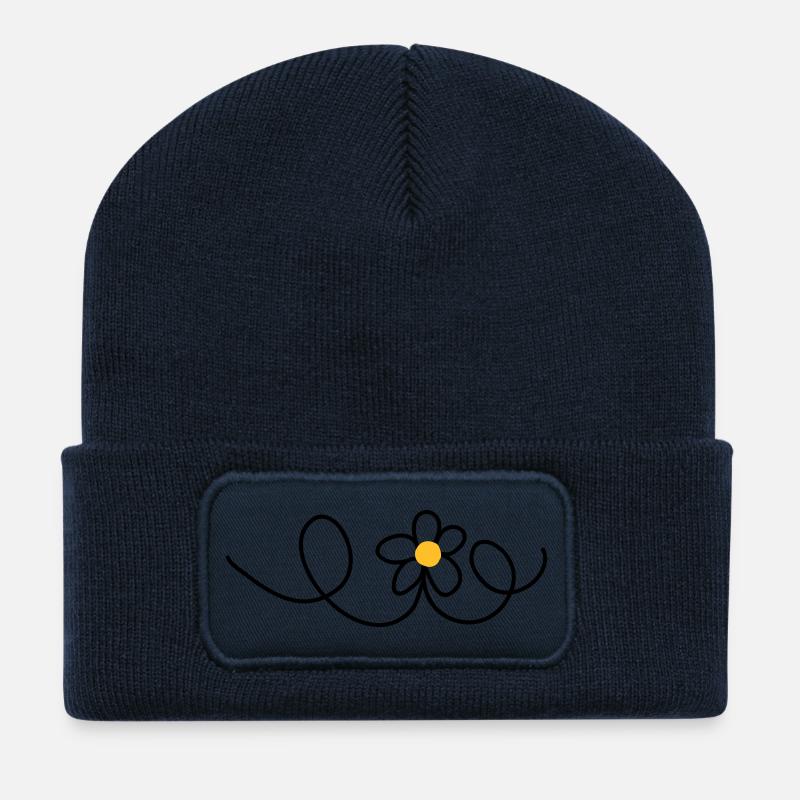 Blume - Recycelte Patch Beanie - French Navy