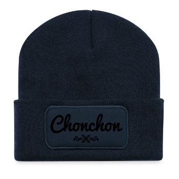 citation Chonchon - Beanie recyclé à patch - bleu marine - Devant