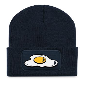 A fried egg - Recycled Patch Beanie - french navy - Front