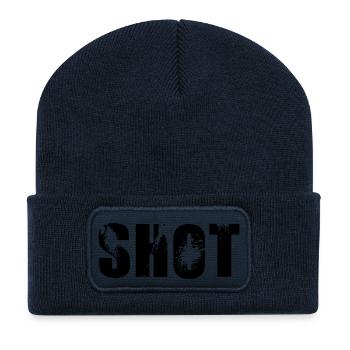 coup - Beanie recyclé à patch - bleu marine - Devant