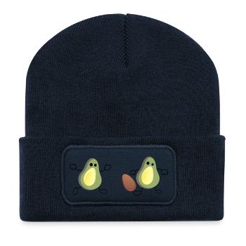 avocadofootball.png - Beanie recyclé à patch - bleu marine - Devant