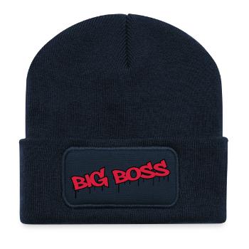 Big Boss - Recycelte Patch Beanie - French Navy - Vorne
