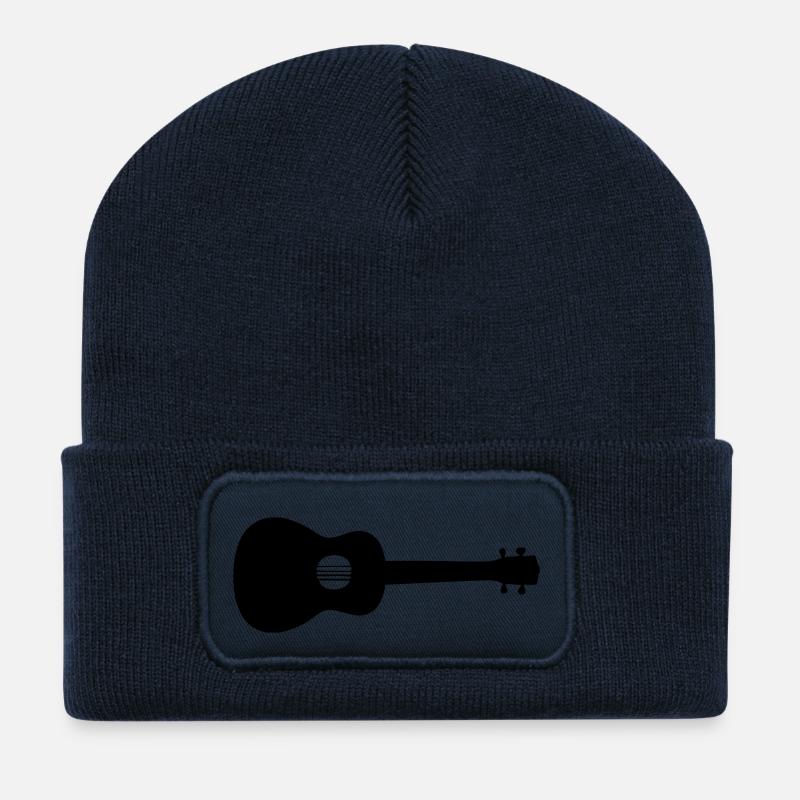 Ukulele - Recycelte Patch Beanie - French Navy