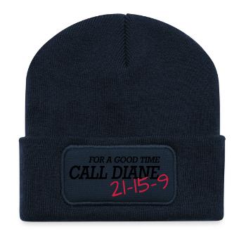 For a good time, call DIANE: - Recycelte Patch Beanie - French Navy - Vorne