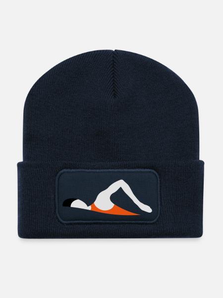 Schwimmer Icon - Recycelte Patch Beanie - French Navy
